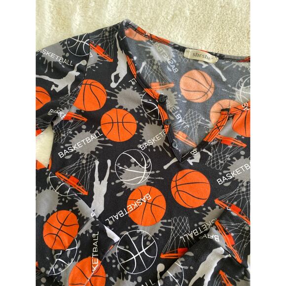 Shosho Basketball Soft Loungewear Pajama Onesie Sz M - Picture 6 of 9